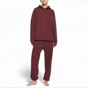 SKIMS COTTON FLEECE OVERSIZED HOODIE